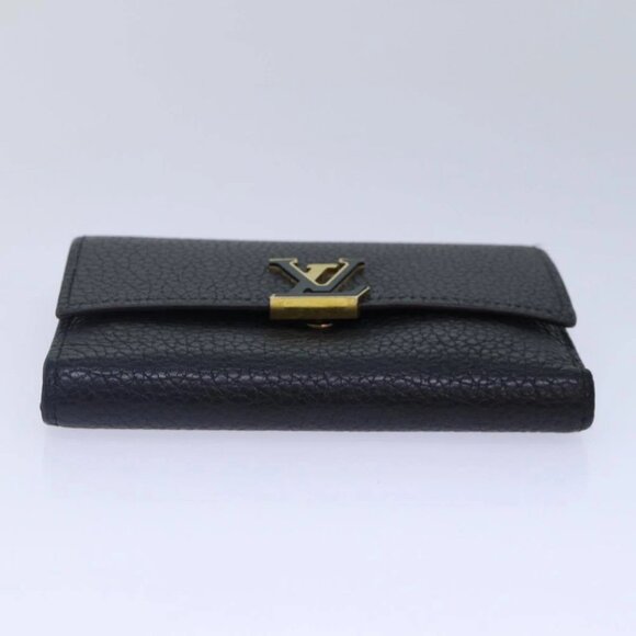 LOUIS VUITTON Portefeuille Capucines Compact Wallet Black - Picture 4 of 15